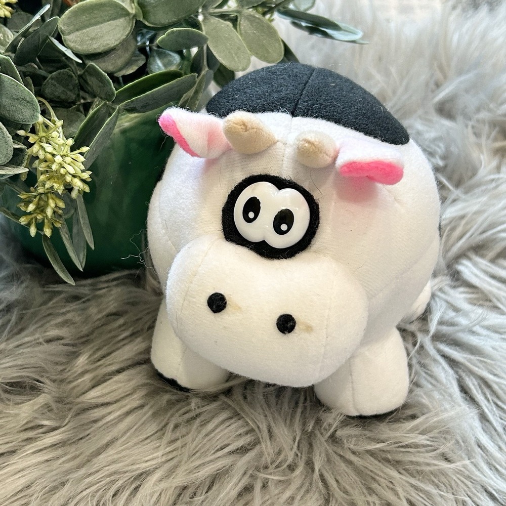 VTG Cloud 9 Black And White Spotted Cow Plush